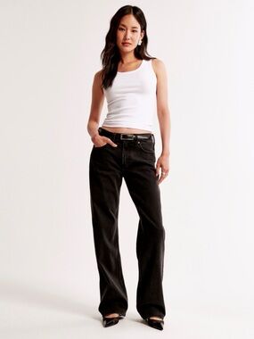 Abercrombie Curve Love Baggy Low Rise Jean